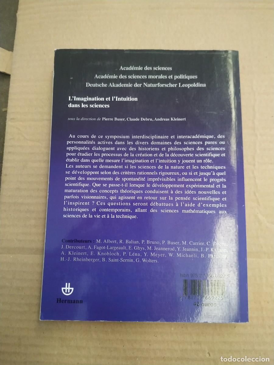 Libros de segunda mano: Limagination et lintuition dans les sciences - VVAA - Foto 2