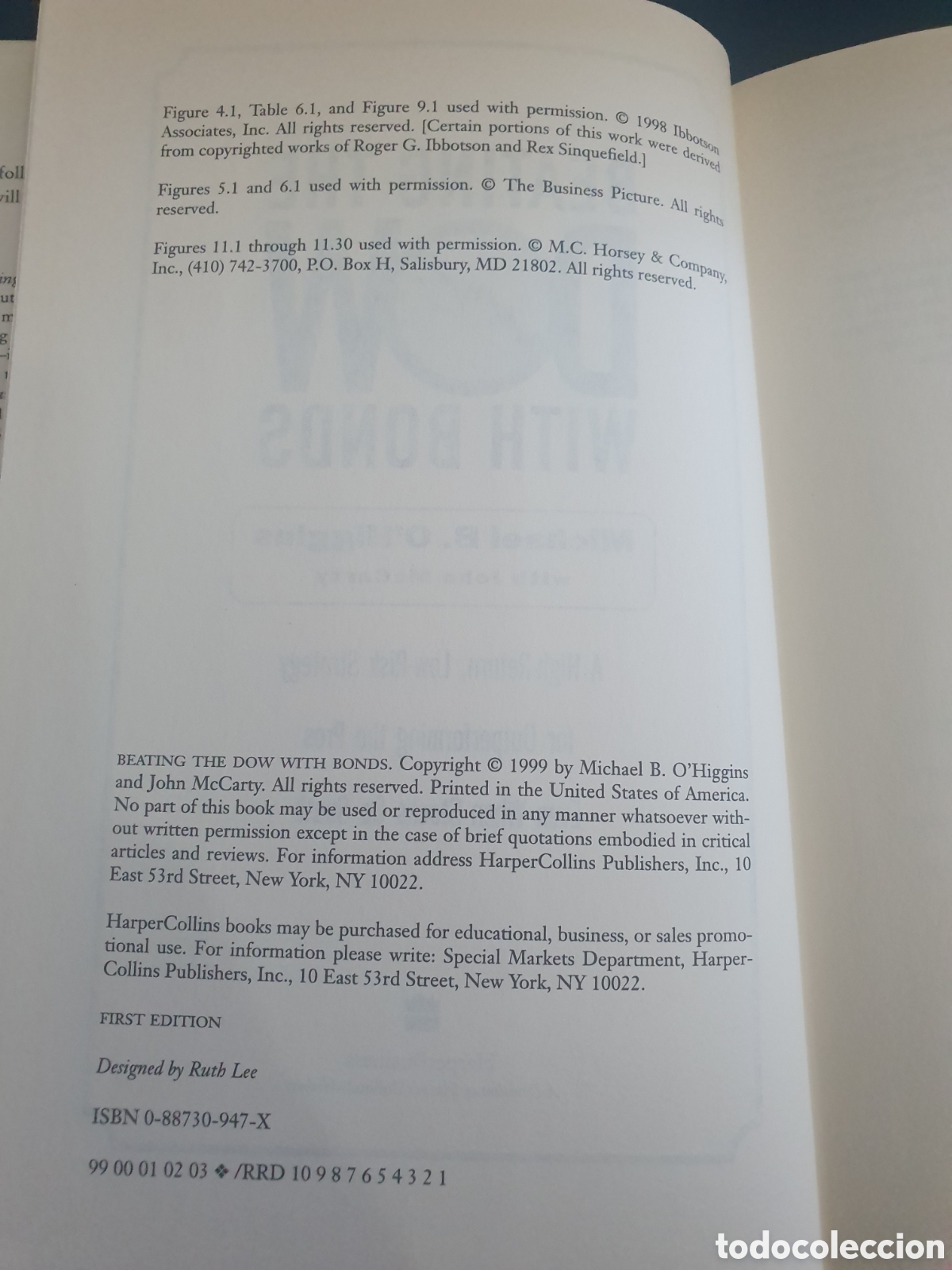 Libros de segunda mano: BEATING THE DOW WITH BONDS MICHAEL B. O HIGGINS - Foto 3