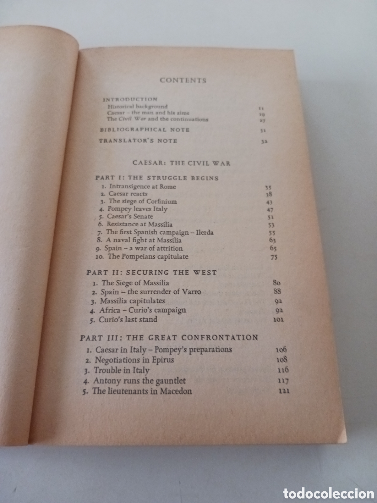 Libros de segunda mano: Caesar, the civil war, 1980 ingl&eacute;s - Foto 3