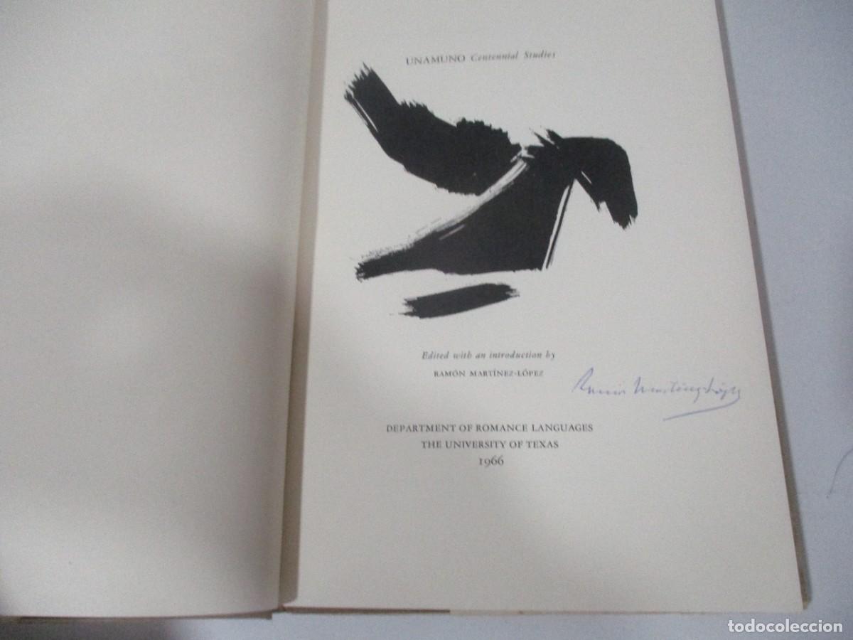 Libros de segunda mano: UNAMUNO Centennial Studies (Ingl&eacute;s) W15462 - Foto 2