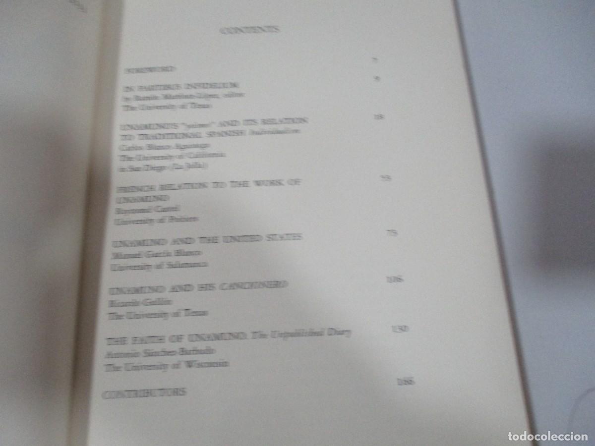 Libros de segunda mano: UNAMUNO Centennial Studies (Ingl&eacute;s) W15462 - Foto 3
