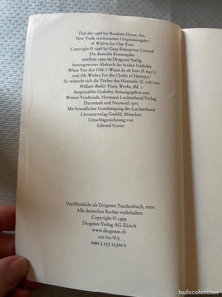 Libros de segunda mano: WITWE FUR EIN JAHR John Irving EN ALEMAN - Foto 3