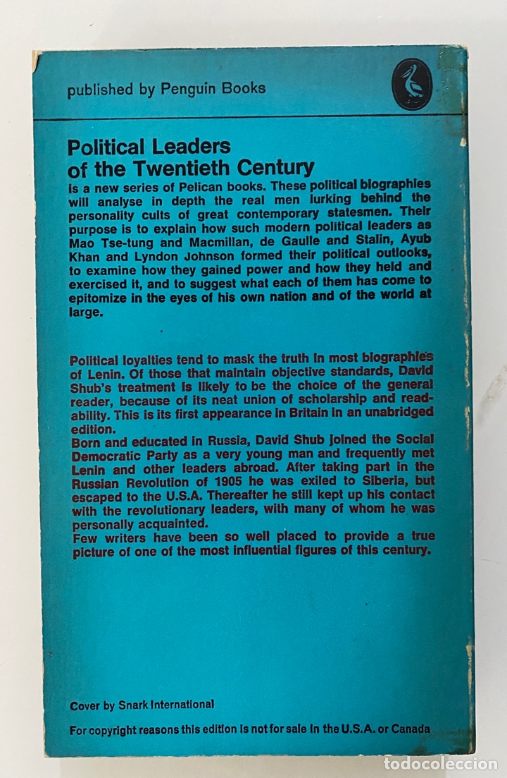 Libros de segunda mano: Lenin: A Biography - SHUB, David - Foto 2