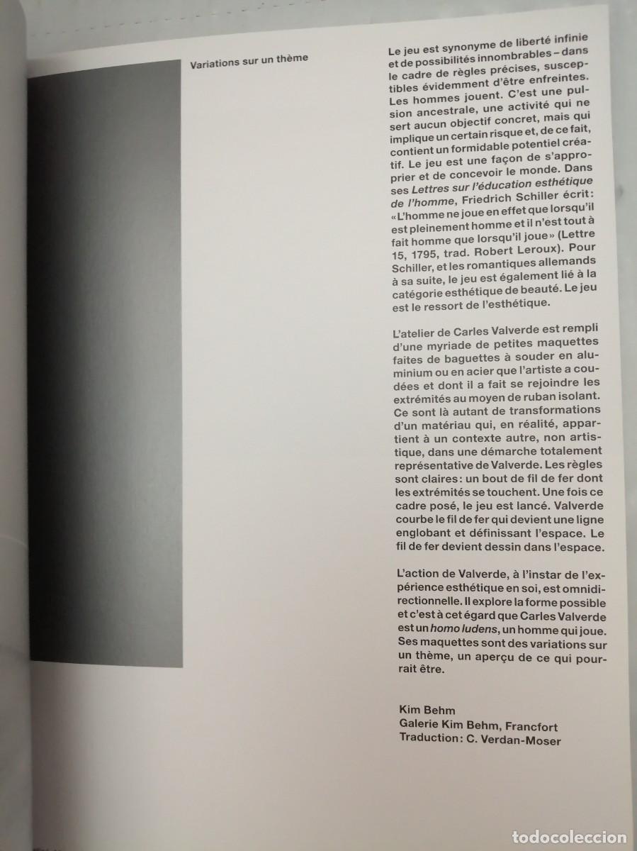 Libros de segunda mano: CARLOS VALVERDE: MATI&Egrave;RE &Agrave; SCULPTURE - Foto 8