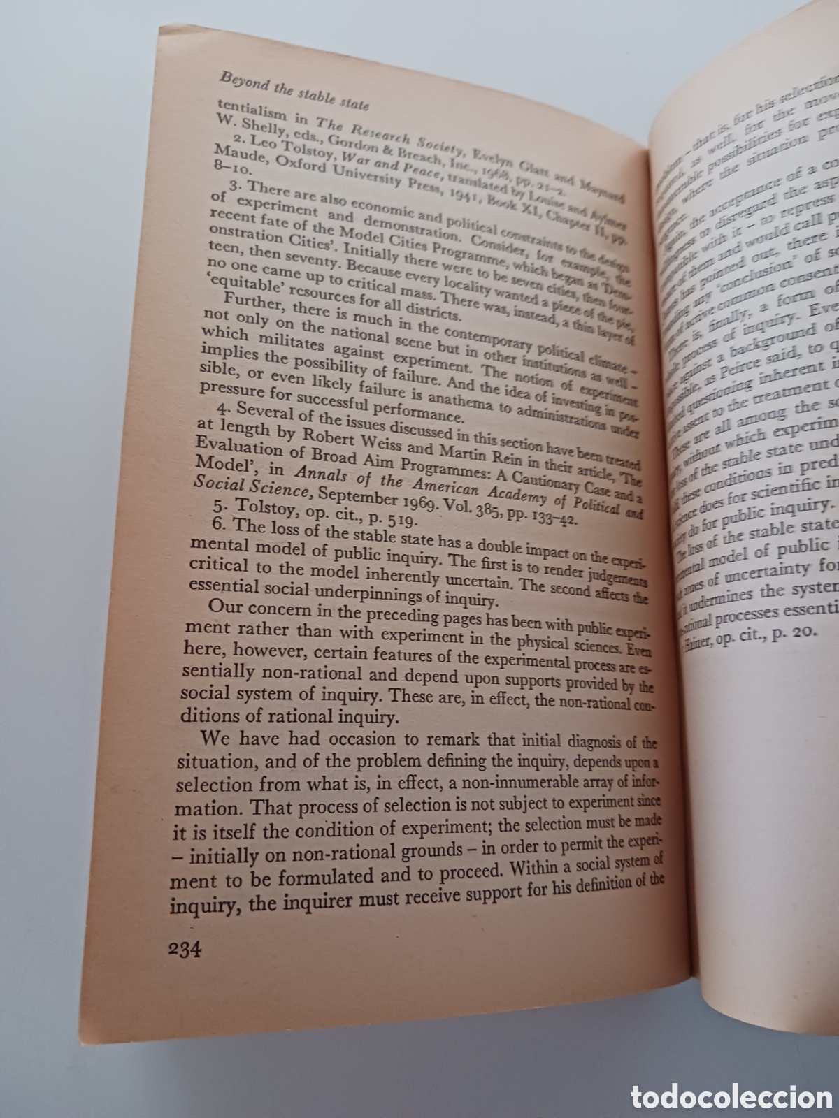 Libros de segunda mano: Beyond the stable state, Donald Schon 1973 ingl&eacute;s - Foto 4