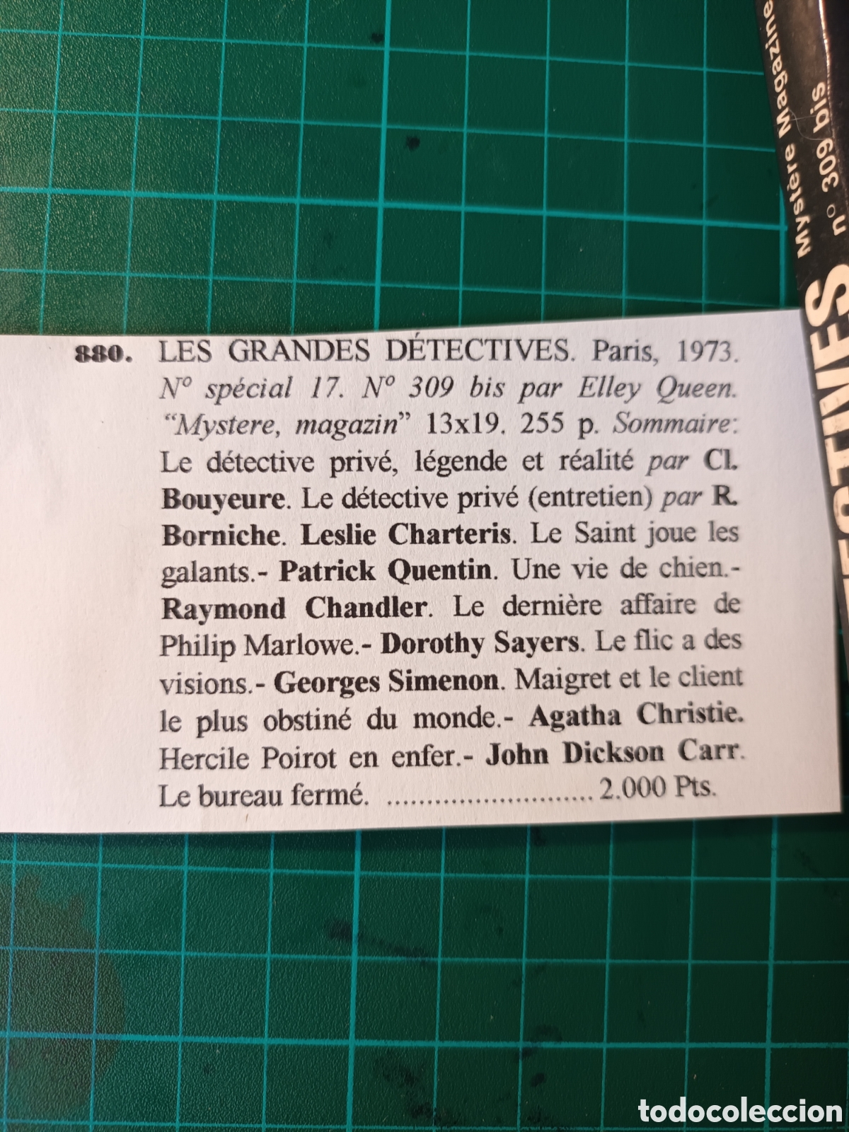 Libros de segunda mano: LES GRANDS DETECTIVES - Foto 2