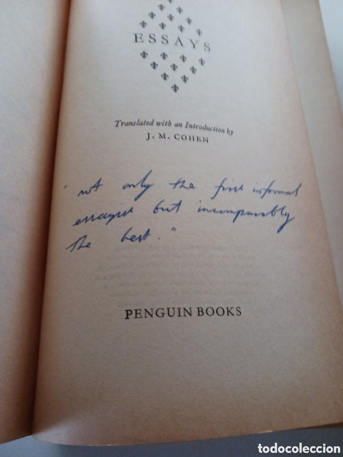 Libros de segunda mano: Montaigne, essays 1971 ingl&eacute;s - Foto 4