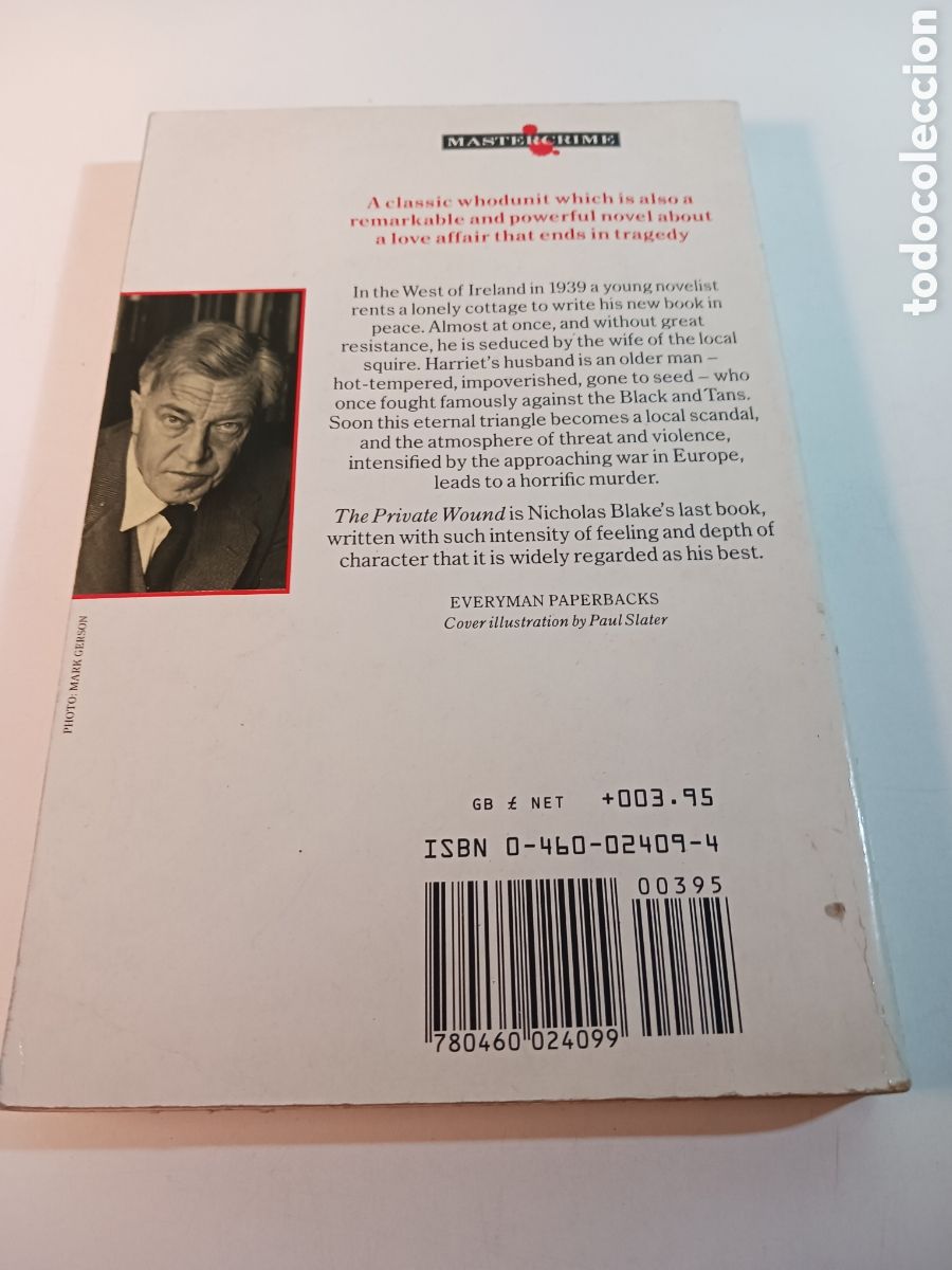 Libros de segunda mano: The private wound Nicholas Blake ingl&eacute;s - Foto 2