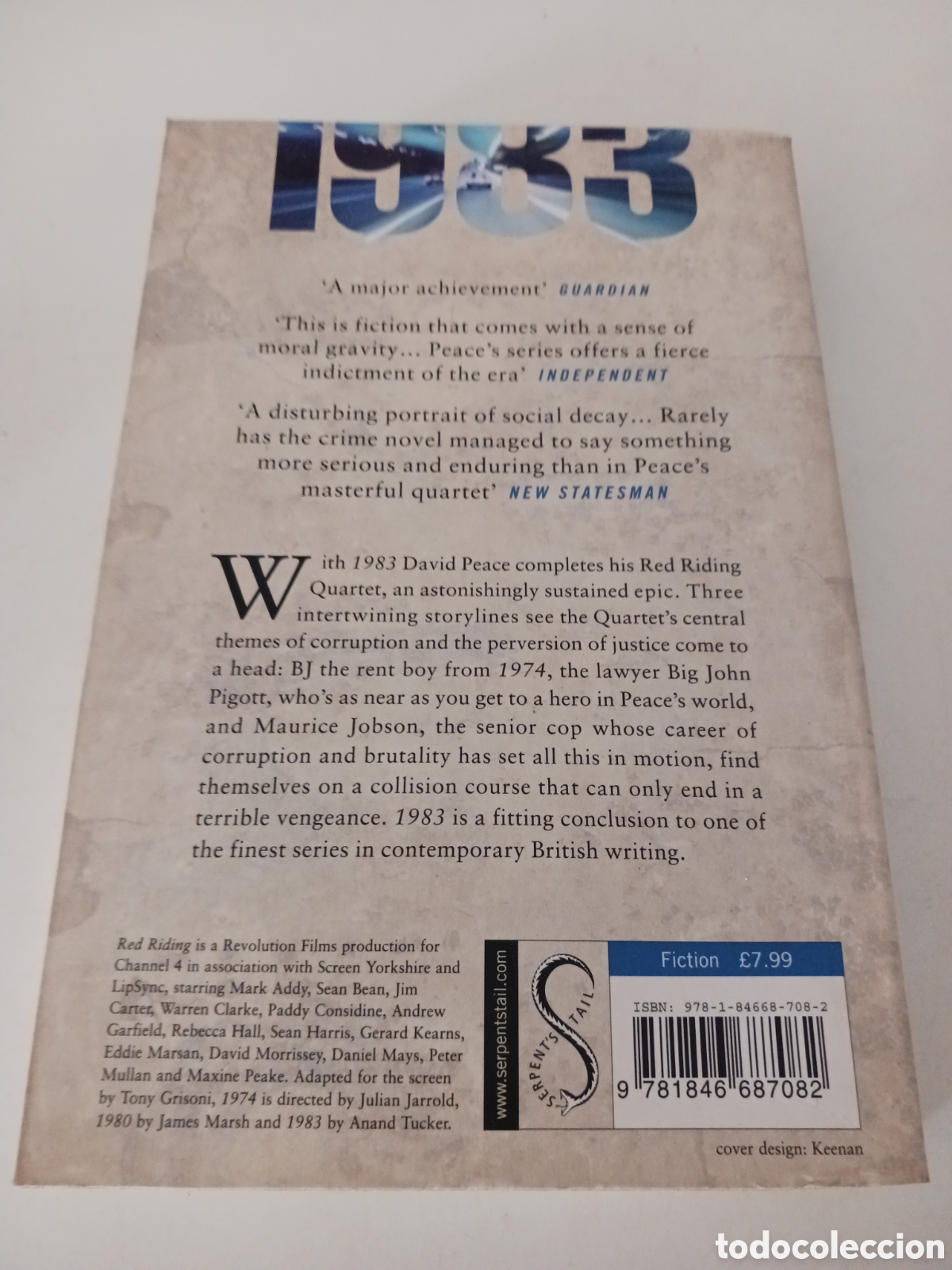 Libros de segunda mano: 1983, David Peace 2002 ingl&eacute;s Ref E1 - Foto 2