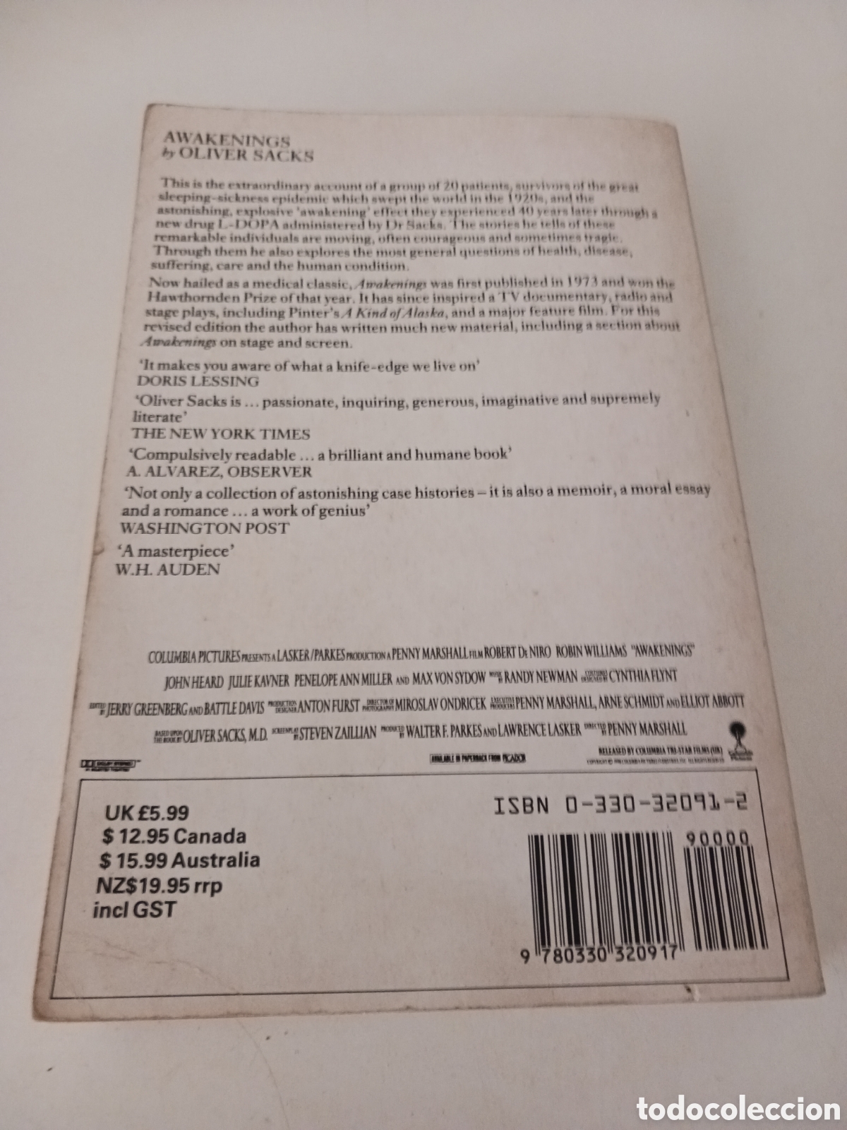 Libros de segunda mano: Awakenings, Oliver Sacks 1991 ingl&eacute;s. Ref E1 - Foto 2