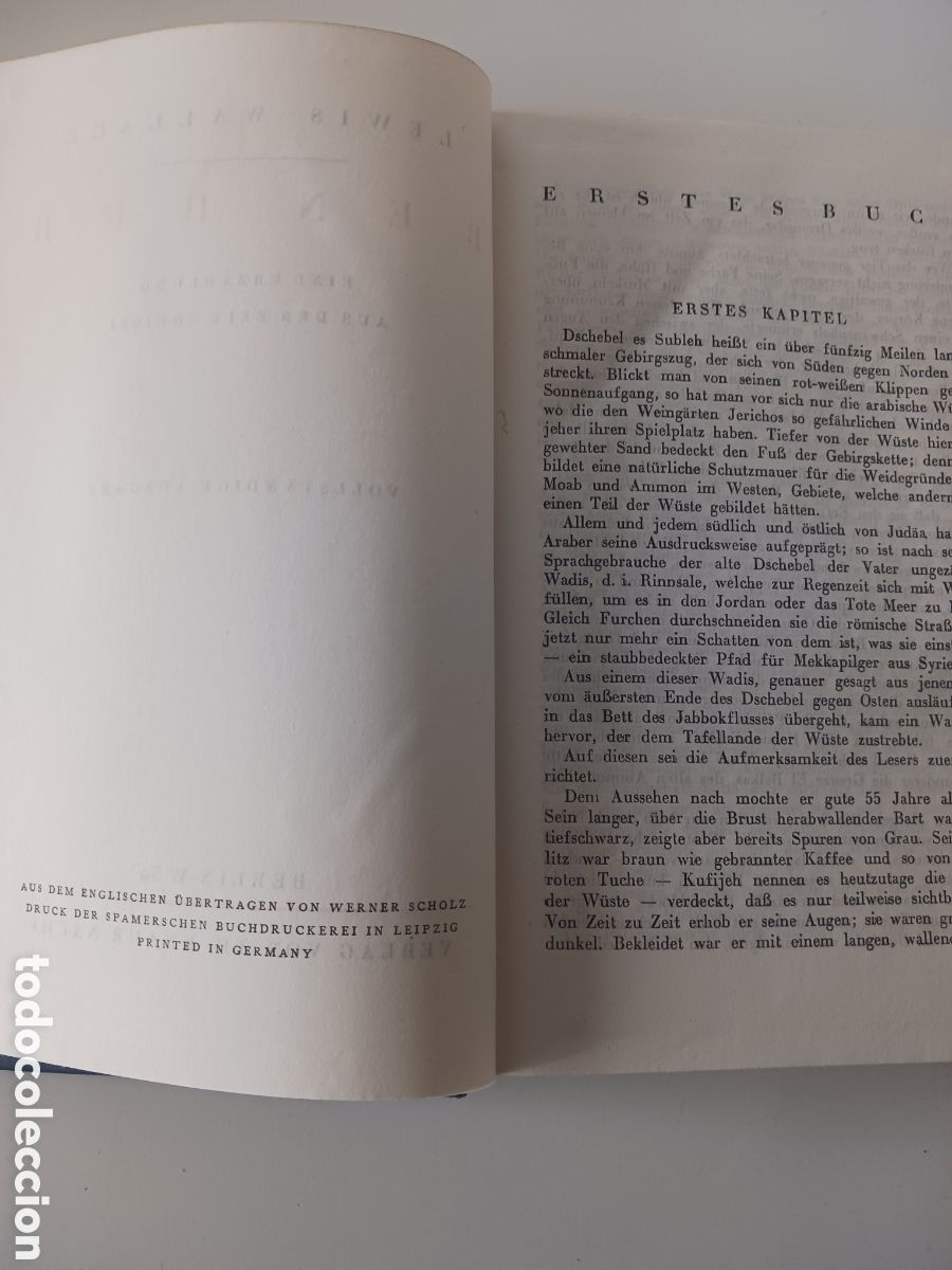 Libros de segunda mano: Ben Hur L. Wallace alem&aacute;n - Foto 3