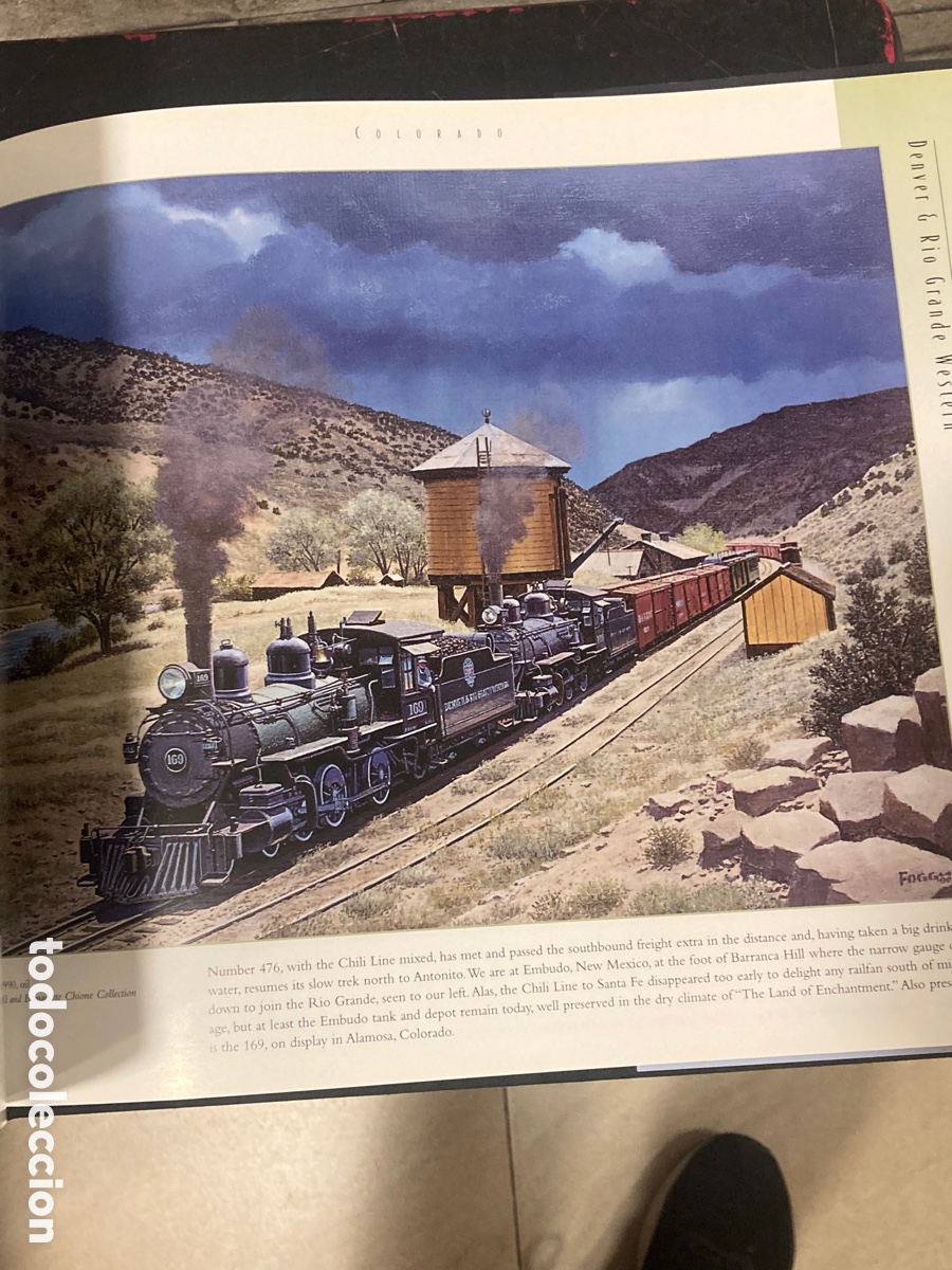 Libros de segunda mano: Magnifico libro de tem&aacute;tica de trenes, en ingl&eacute;s - Foto 7