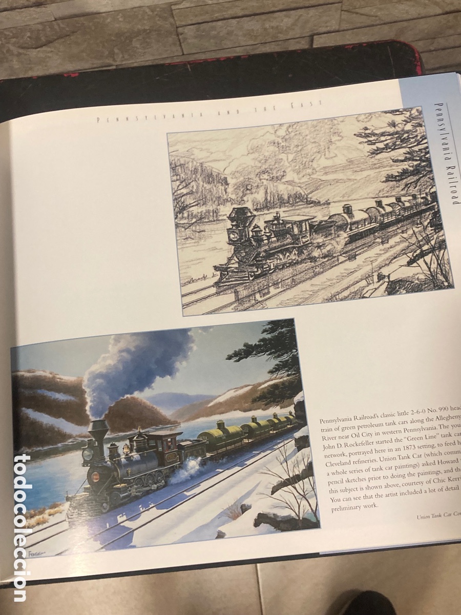 Libros de segunda mano: Magnifico libro de tem&aacute;tica de trenes, en ingl&eacute;s - Foto 9