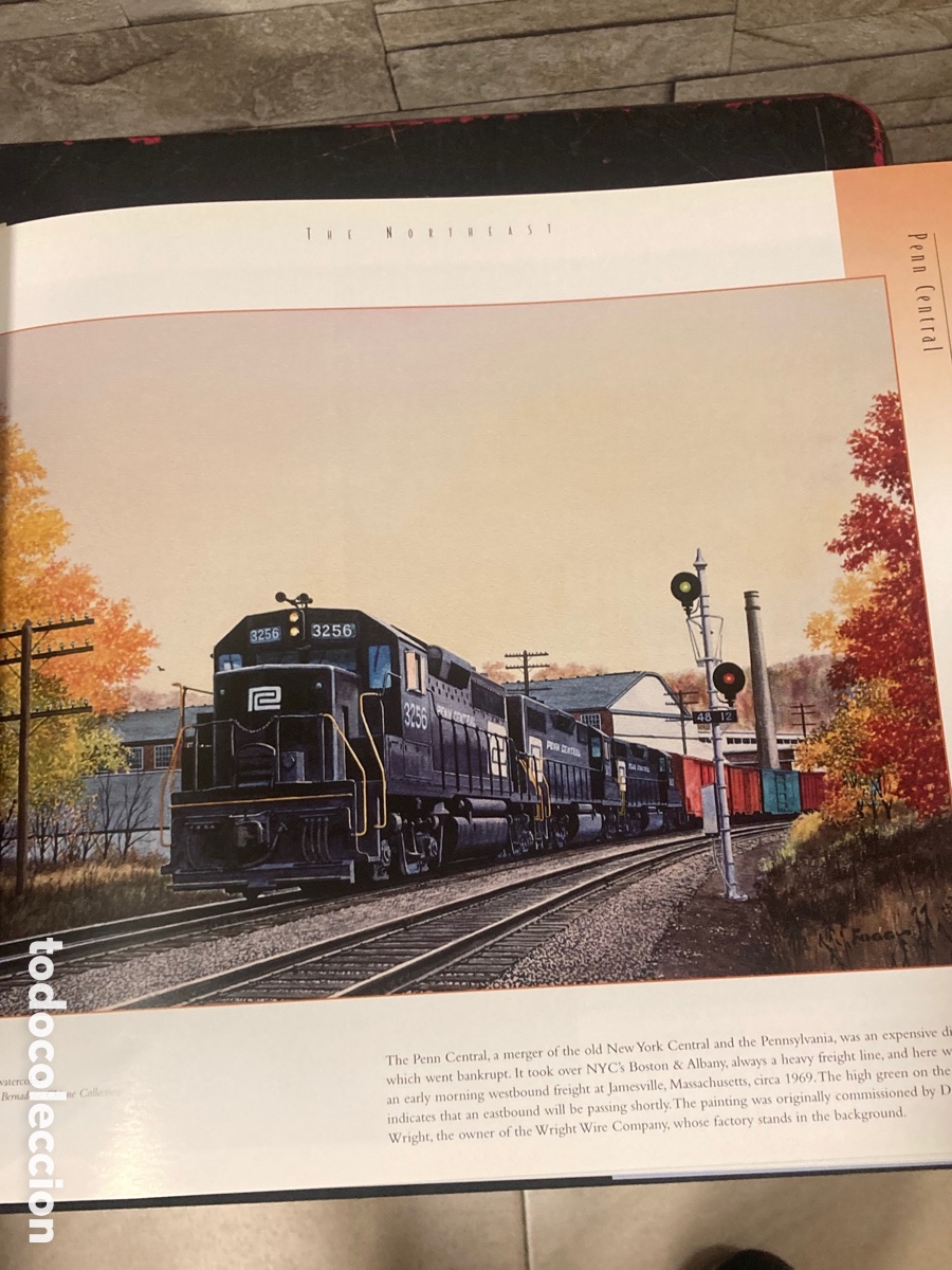 Libros de segunda mano: Magnifico libro de tem&aacute;tica de trenes, en ingl&eacute;s - Foto 11