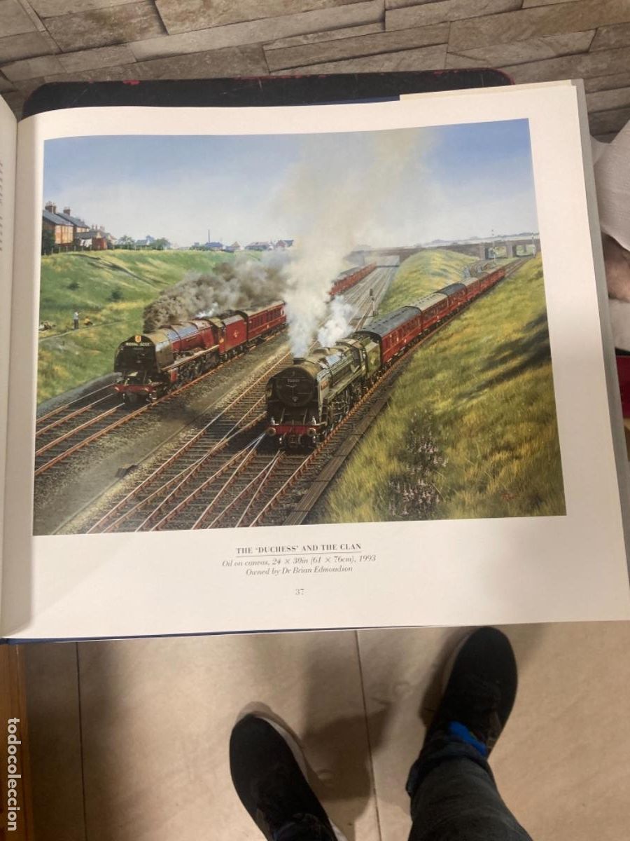 Libros de segunda mano: Magnifico libro de trenes, en ingl&eacute;s - Foto 2