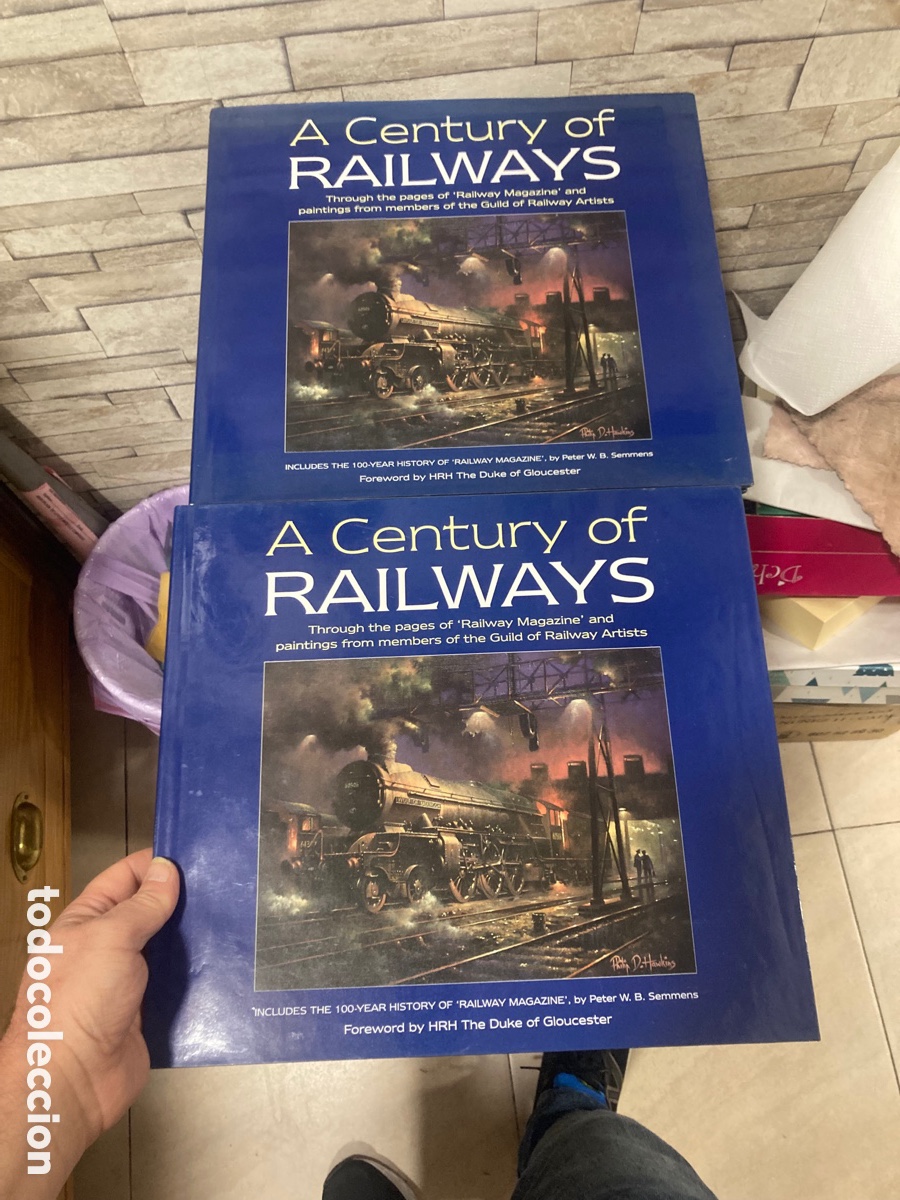 Libros de segunda mano: Lote de 2 libros de trenes en ingl&eacute;s - Foto 1