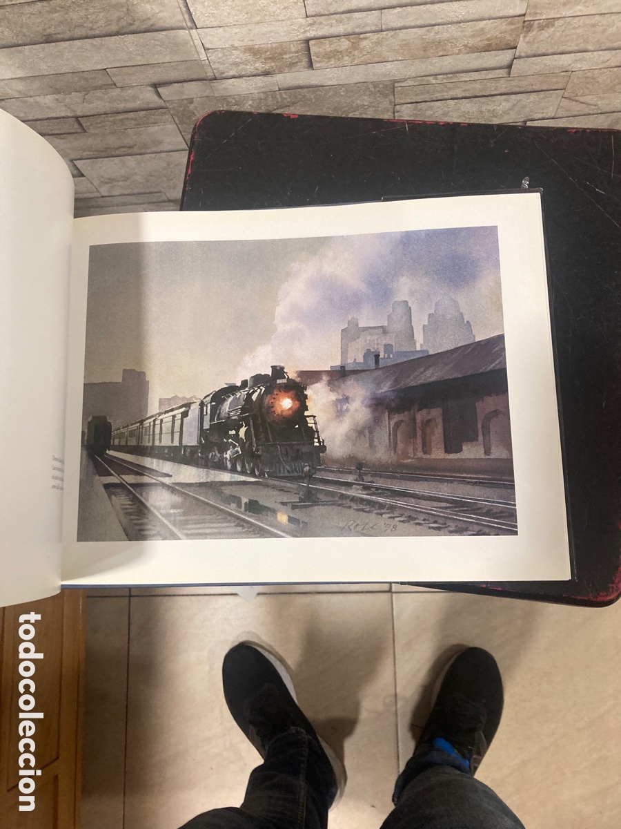 Libros de segunda mano: Magnifico libro en ingl&eacute;s tem&aacute;tica trenes - Foto 4