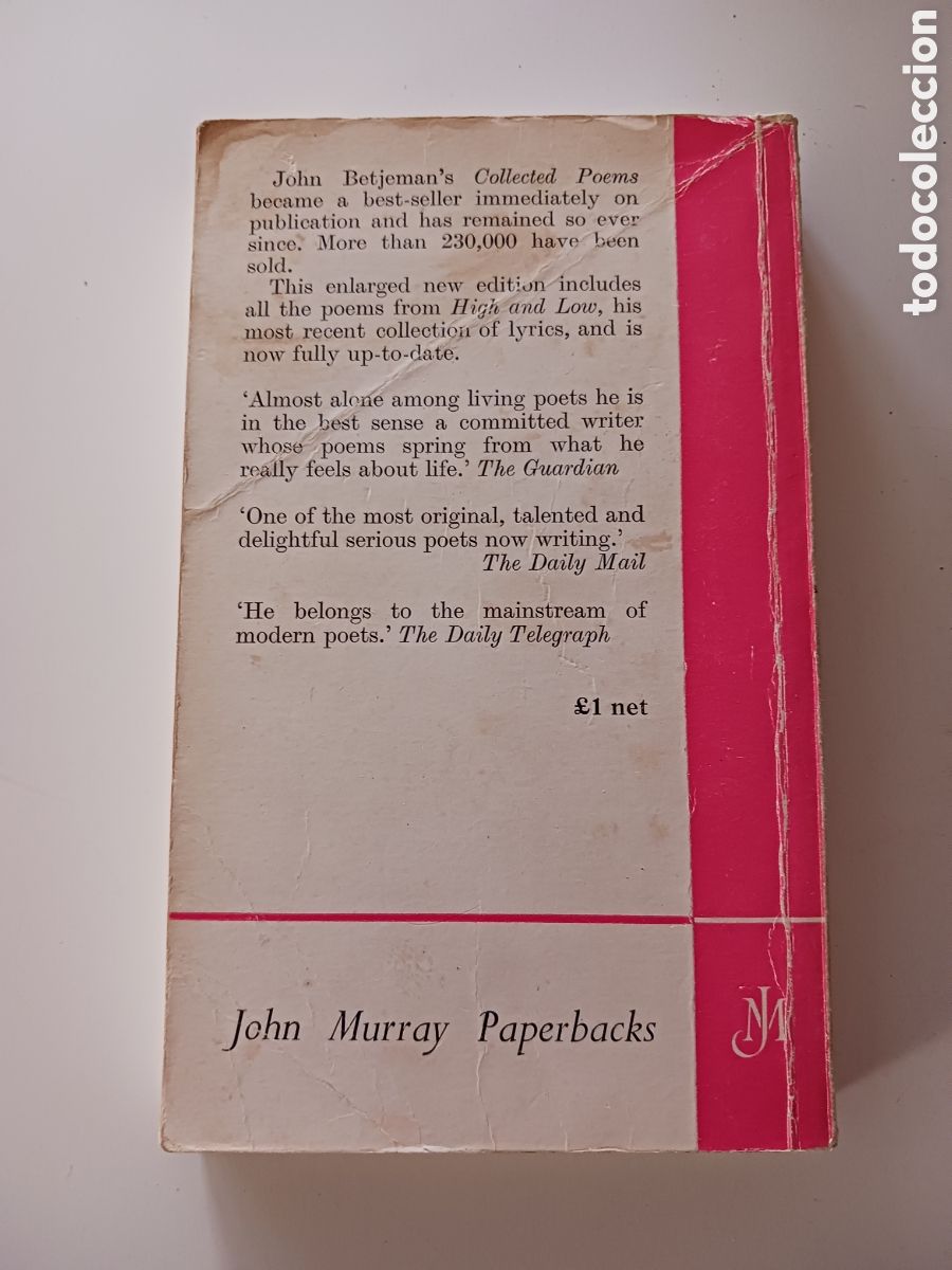 Libros de segunda mano: John Beetjeman collected poems 1973 ingl&eacute;s - Foto 3