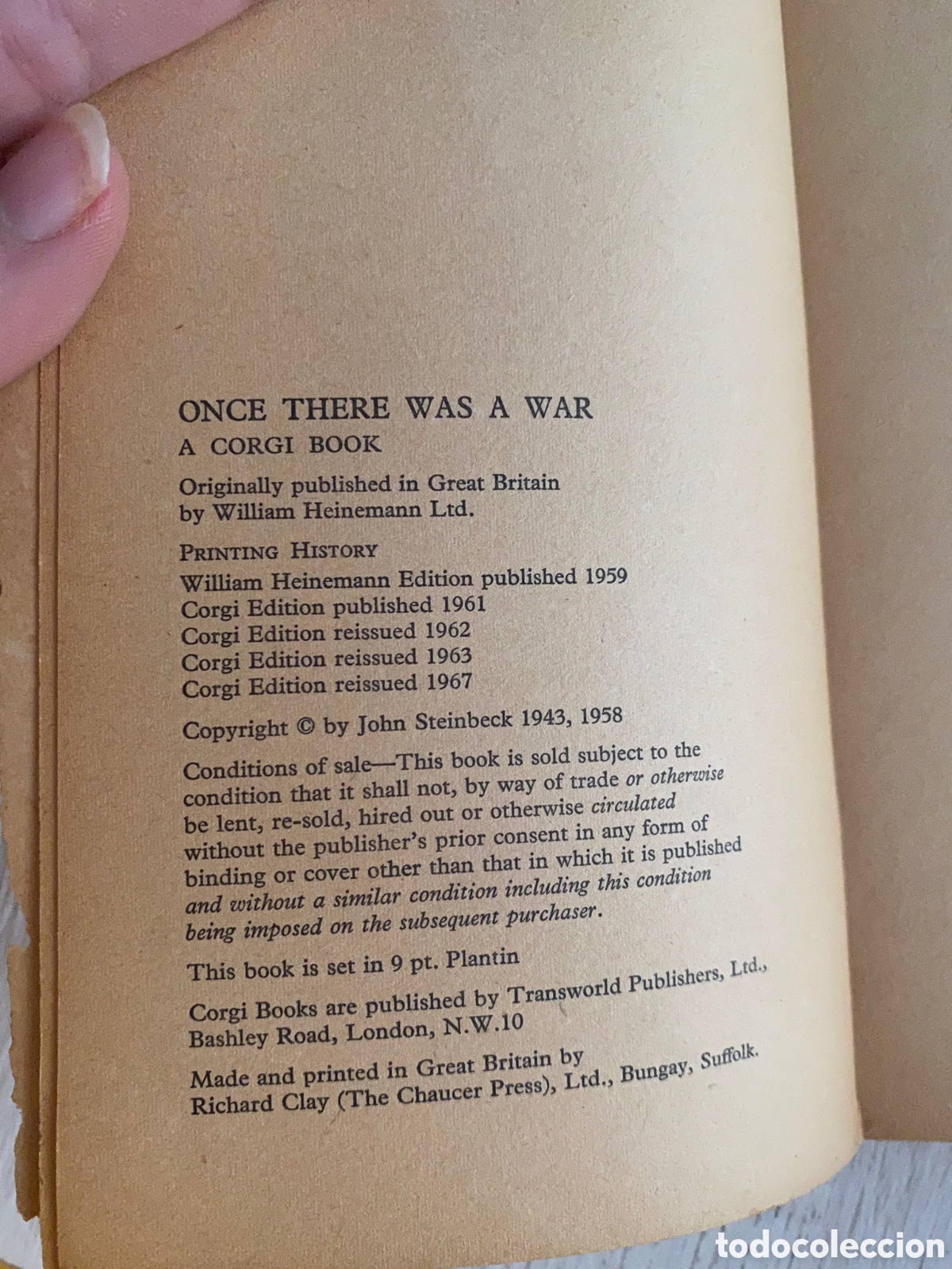 Libros de segunda mano: ONE THERE WAS A WAR - JHON STEINBECK - Foto 3