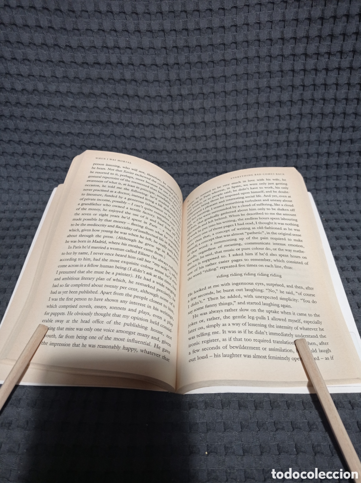 Libros de segunda mano: When i was mortal (Javier Mar&iacute;as) - Foto 4