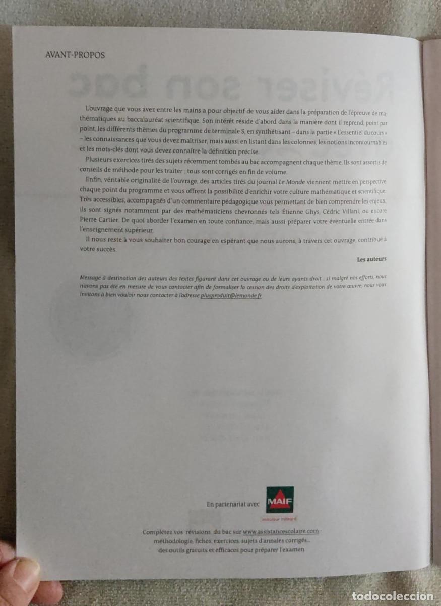 Libros de segunda mano: Math&eacute;matiques. - Foto 3