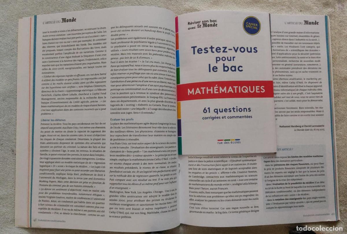 Libros de segunda mano: Math&eacute;matiques. - Foto 4