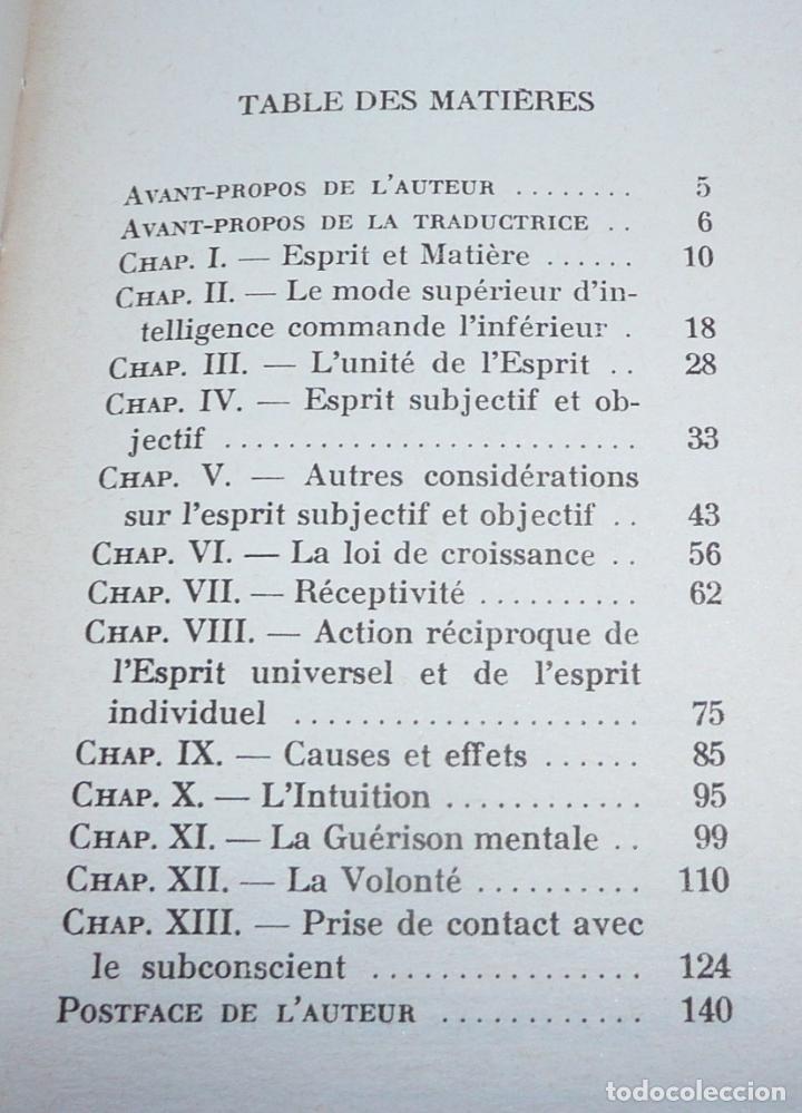 Libros de segunda mano: Introduction &agrave; la science de lesprit - T. Troward (&Eacute;ditions Dangles, 1957) - Foto 4