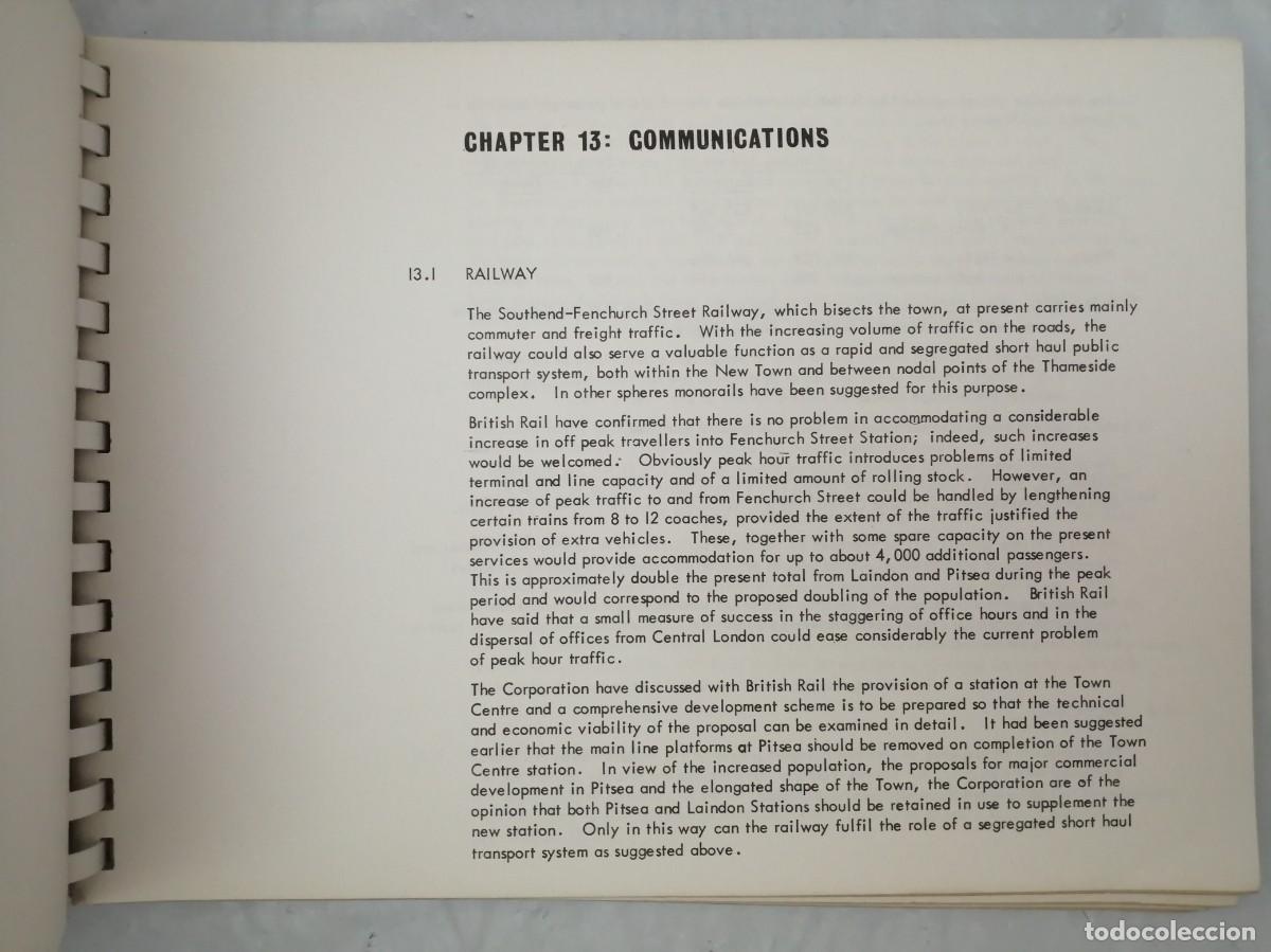 Libros de segunda mano: BASILDON. MASTER PLAN FOR 140000 POPULATION 1965 - Foto 4