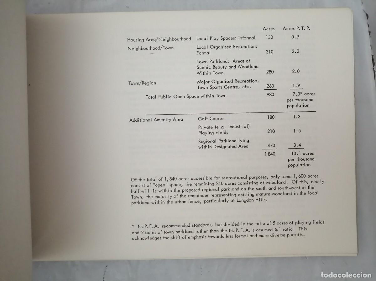 Libros de segunda mano: BASILDON. MASTER PLAN FOR 140000 POPULATION 1965 - Foto 6