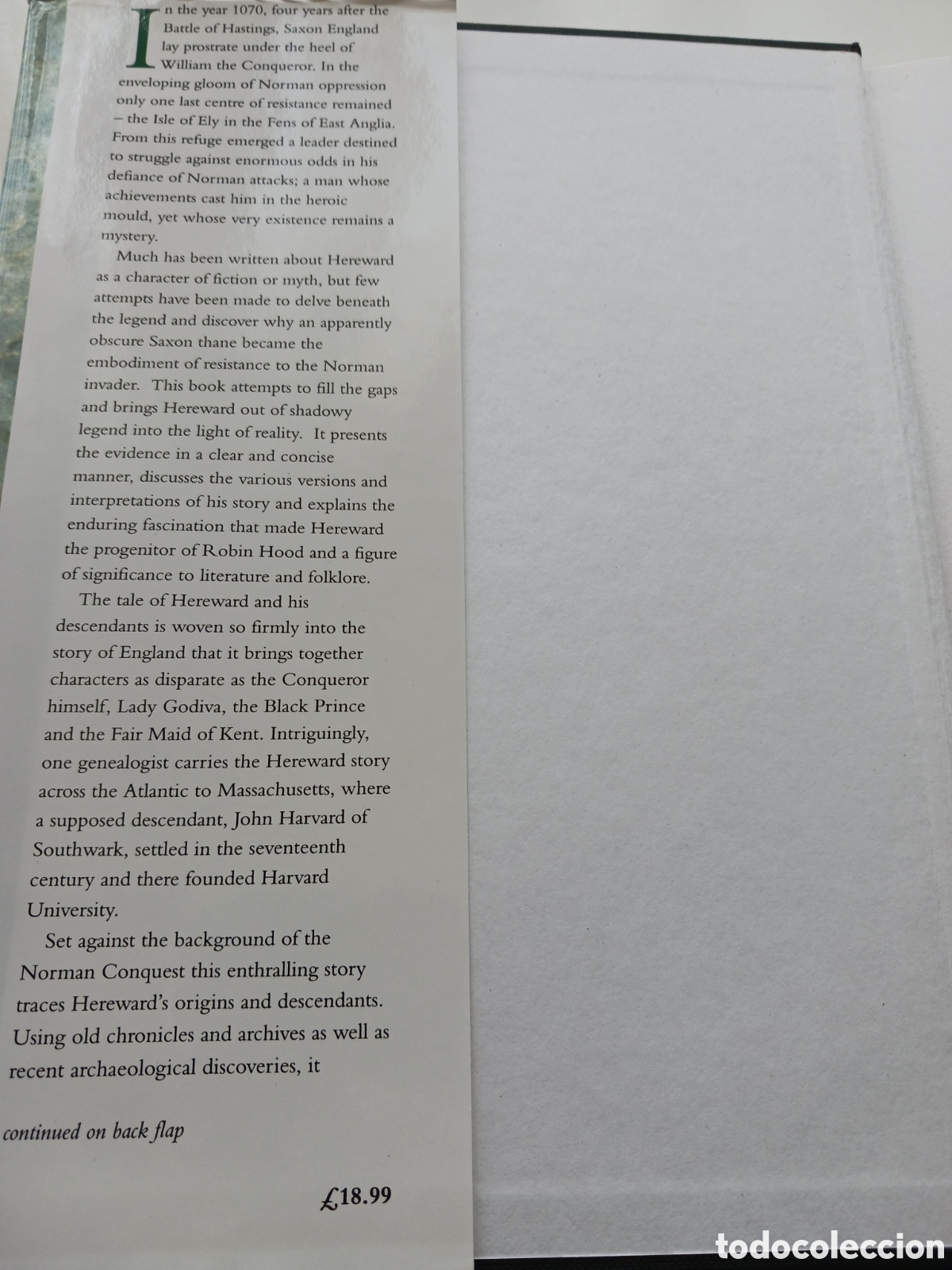 Libros de segunda mano: Hereward, Victor Head, 1996 ingl&eacute;s - Foto 2