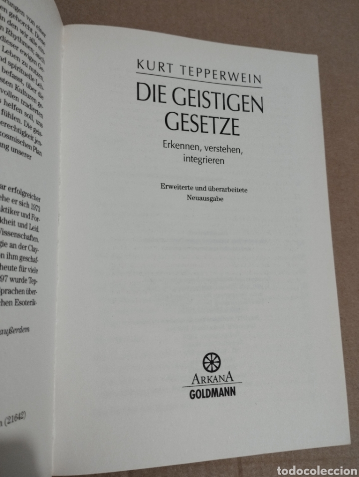 Libros de segunda mano: DIE GEISTIGEN GESETZE (KURT TEPPERWEIN) - Foto 2