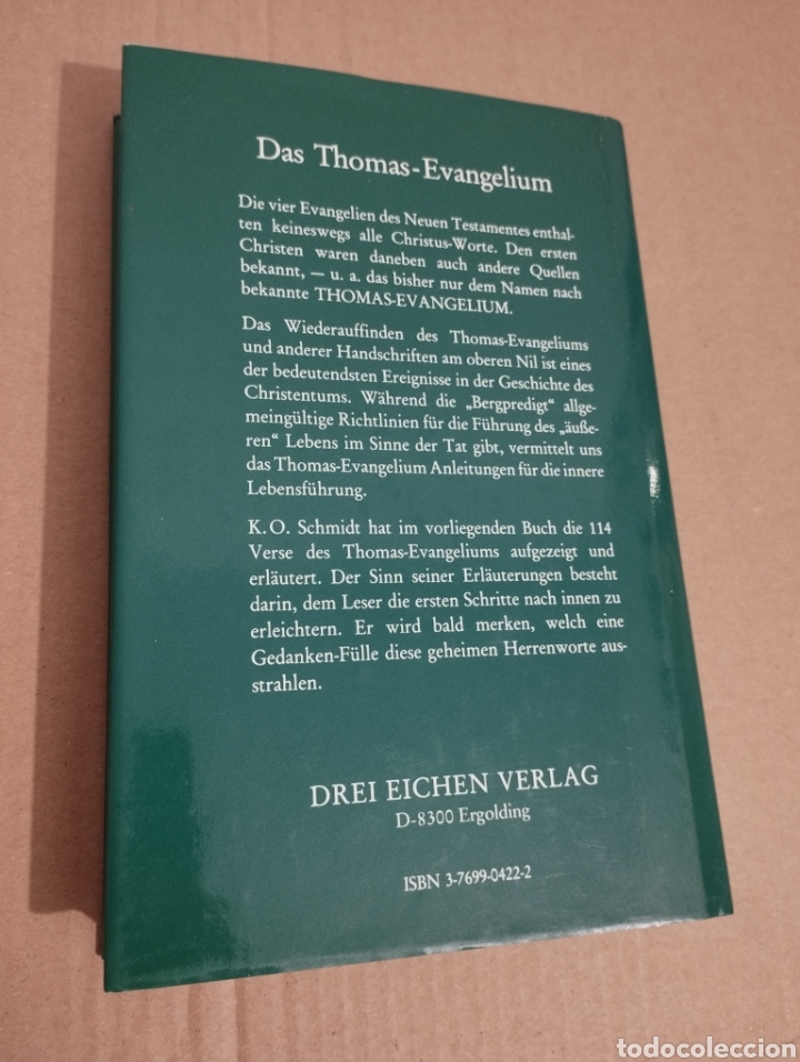 Libros de segunda mano: DAS THOMAS-EVANGELIUM (K.O. SCHMIDT) - Foto 3