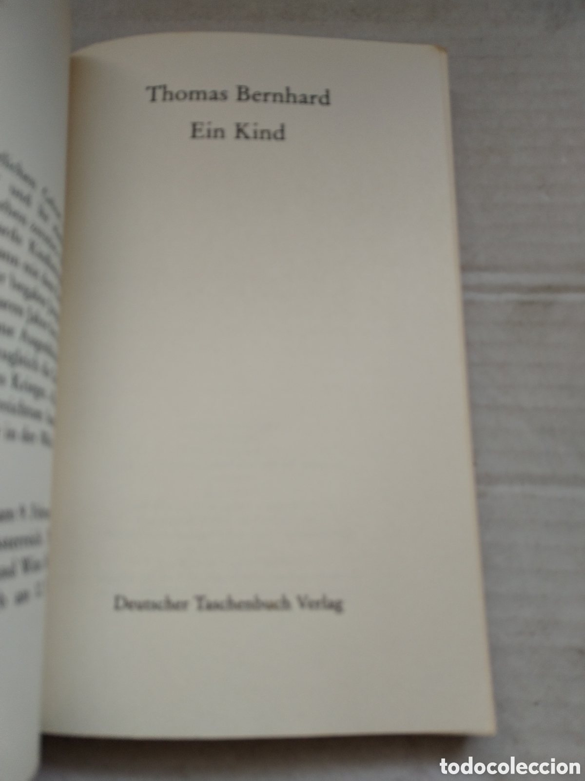 Libros de segunda mano: EIN KIND/THOMAS BERNHARD - Foto 2