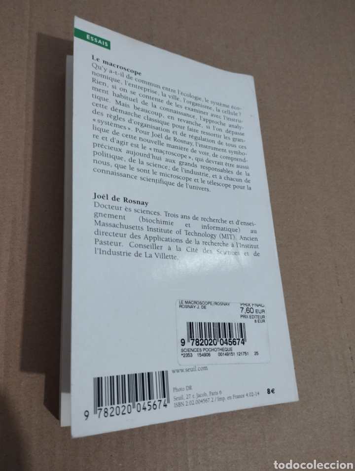 Libros de segunda mano: LE MACROSCOPE VERS UNE VISION GLOBALE (JO&Euml;L DE ROSNAY) - Foto 8