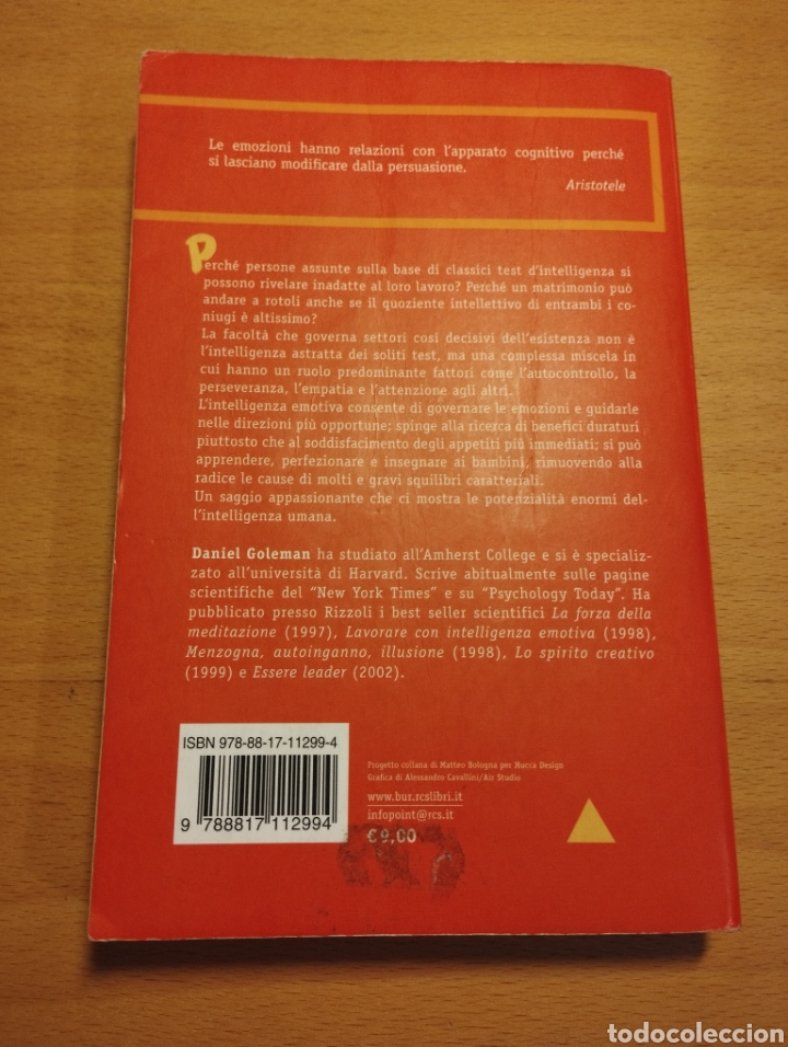 Libros de segunda mano: INTELLIGENZA EMOTIVA (DANIEL GOLEMAN) - Foto 5