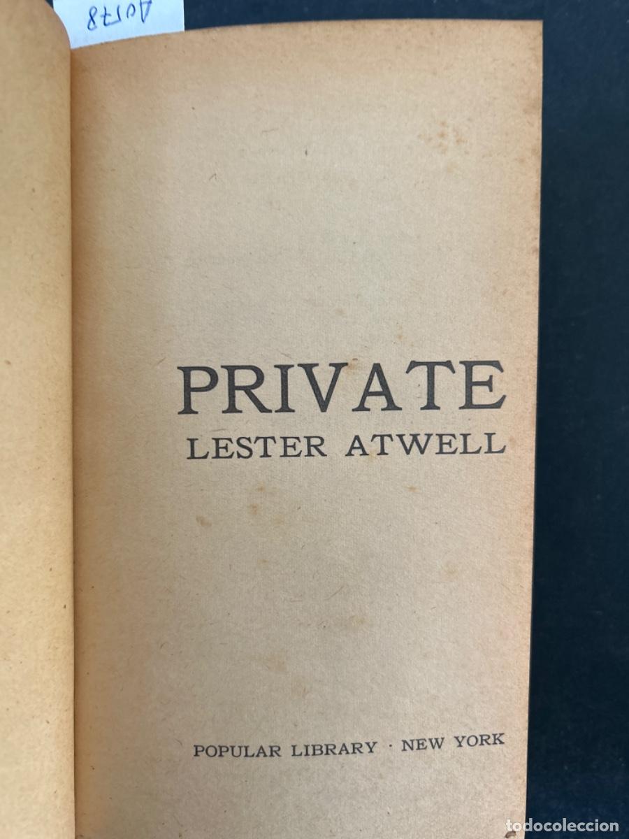 Libros de segunda mano: PRIVATE, LESTER ATWELL - Foto 1
