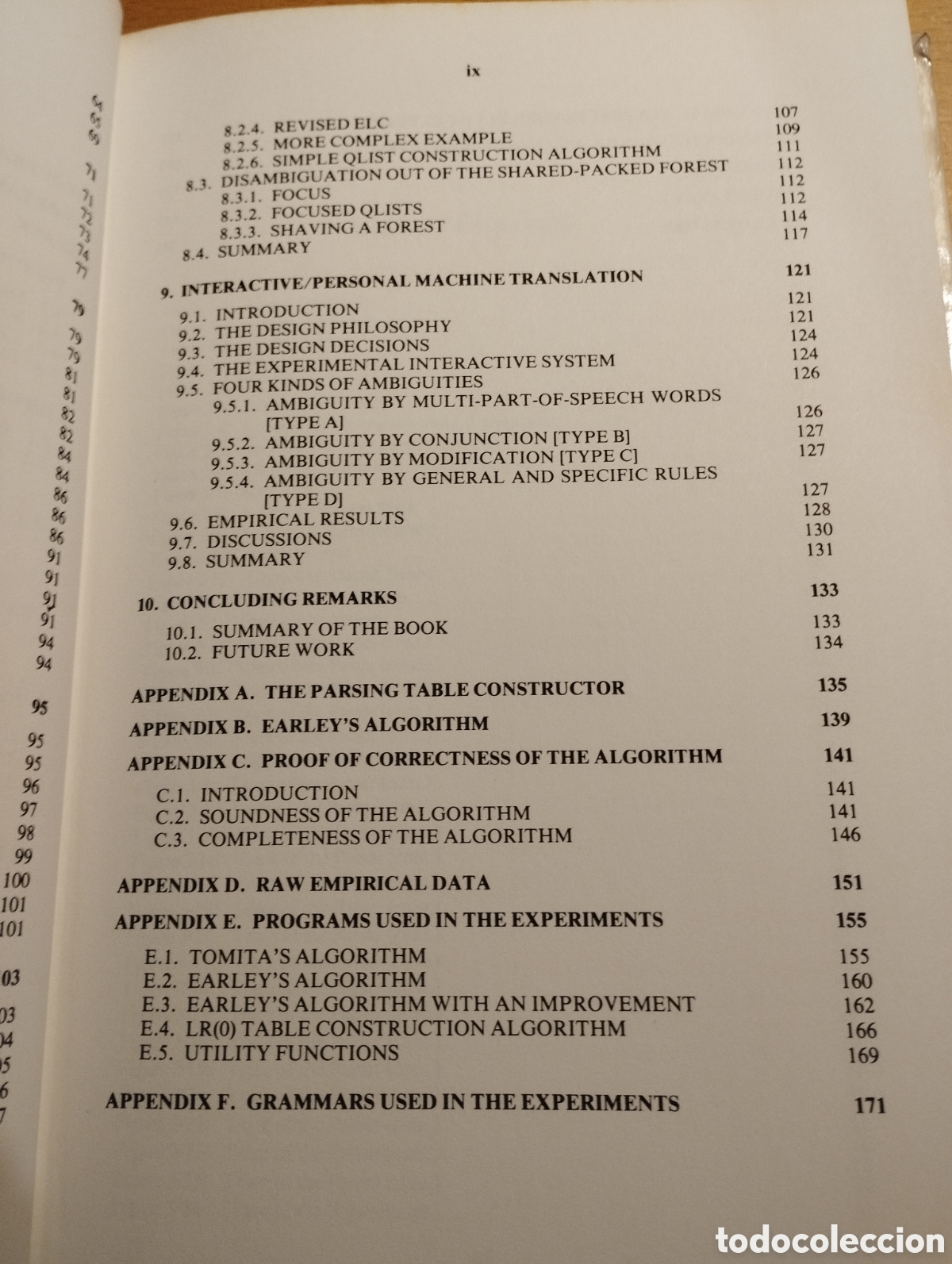 Libros de segunda mano: EFFICIENT PARSING FOR NATURAL LANGUAGE. A FAST ALGORITHM FOR PRACTICAL SYSTEMS (MASARU TOMITA) - Foto 5