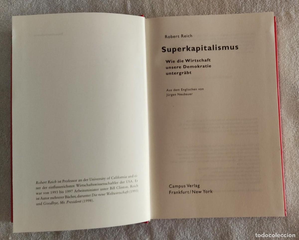 Libros de segunda mano: SUPER KAPITALISMUS. - Foto 4