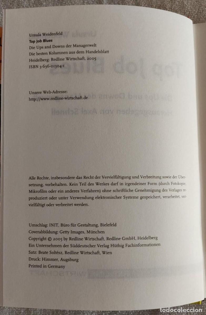 Libros de segunda mano: TopJob Blues. - Foto 4