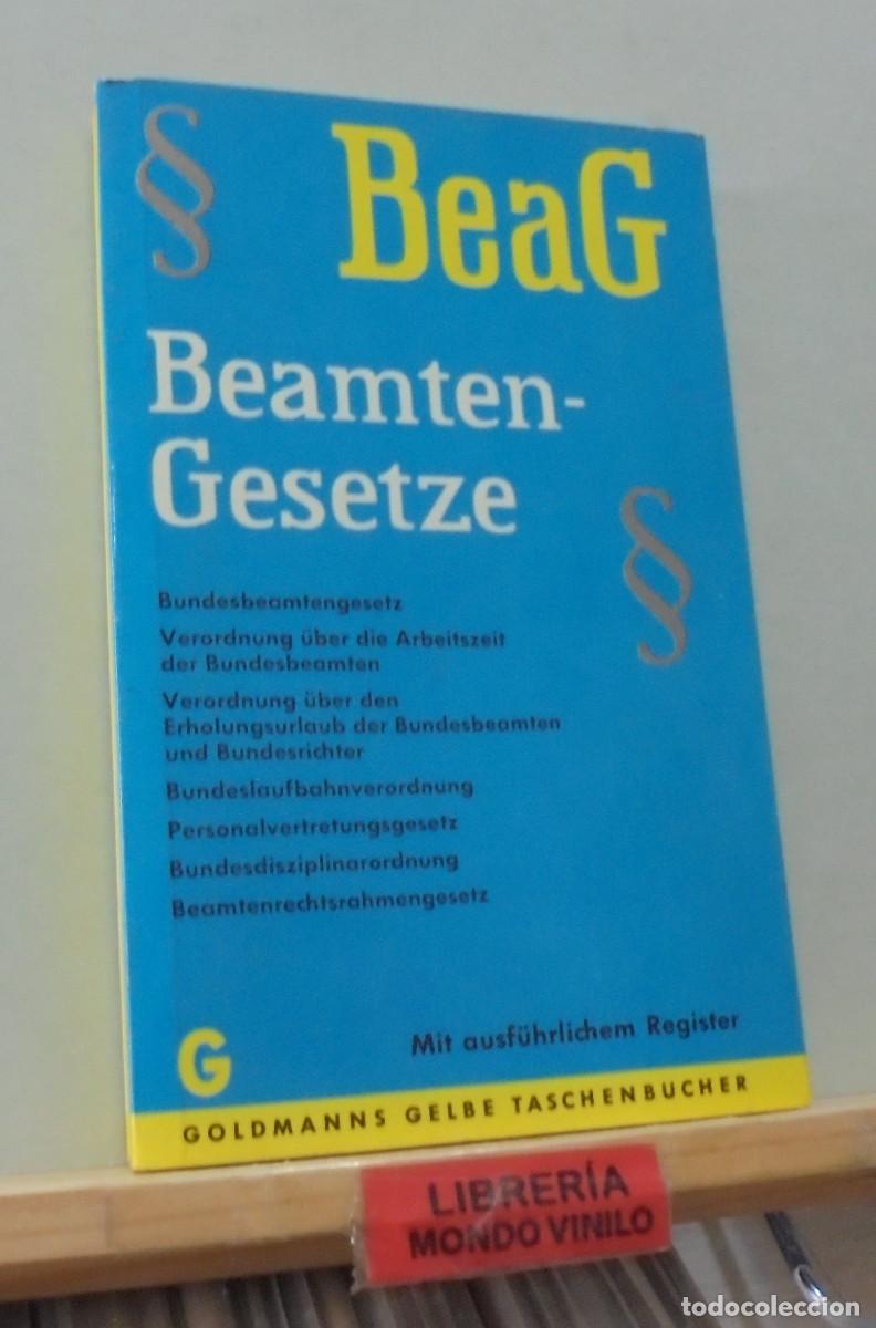 Libros de segunda mano: BeaG, beamtengesetze. Texto en alem&aacute;n - Foto 1