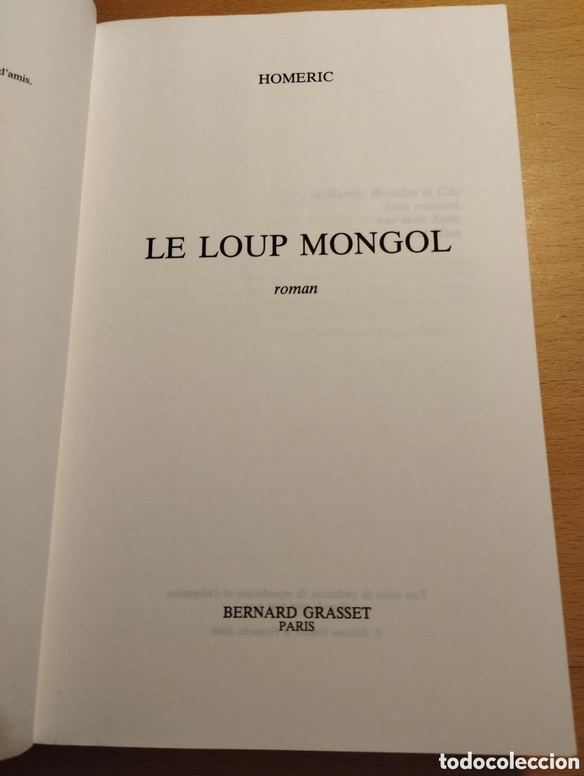 Libros de segunda mano: LE LOUP MONGOL (HOMERIC) - Foto 2