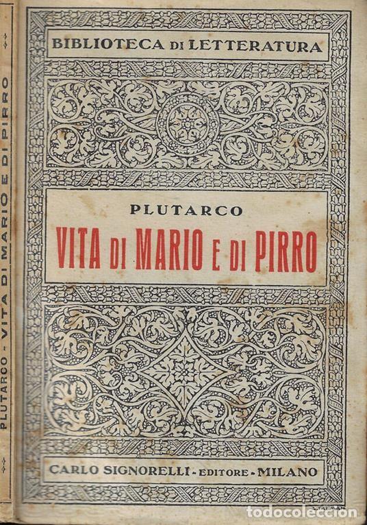 Libros de segunda mano: Vita di Mario e di Pirro - Plutarco - Foto 1