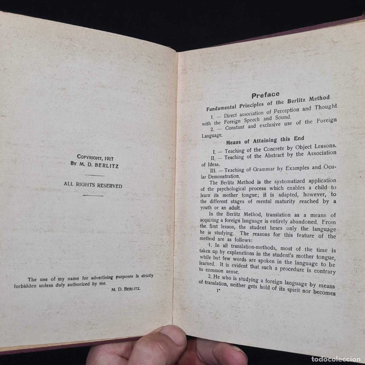 Libros de segunda mano: FIRST BOOK - BERLITZ - METHOD FOR TEACHING MODERN LANGAUGES - A&Ntilde;O 1930 /25.061 - Foto 5