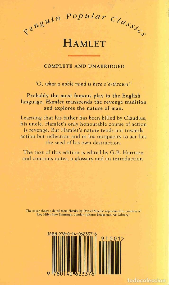 Libros de segunda mano: Hamlet. William Shakespeare. 2001. En ingl&eacute;s - Foto 2