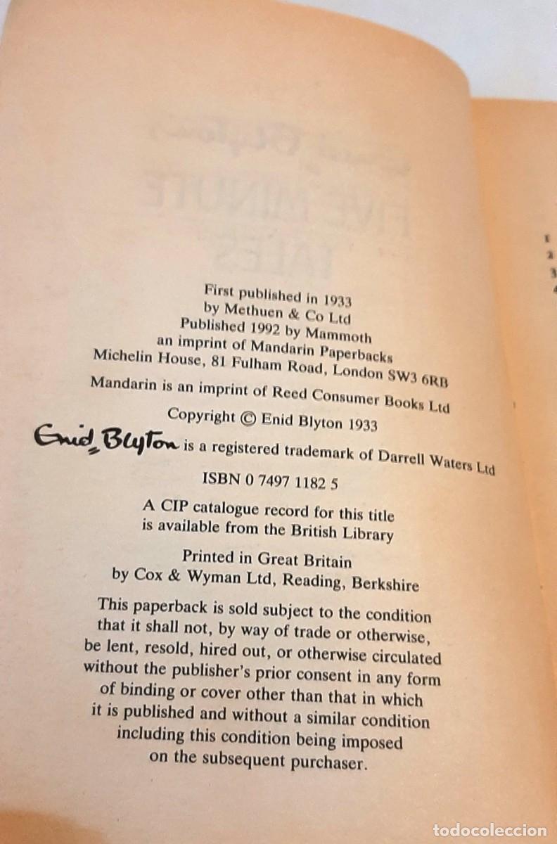 Libros de segunda mano: Five Minute Tales de Enid Blyton - Foto 7