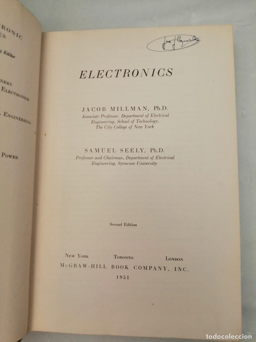Libros de segunda mano: Electronics (McGraw-Hill Electrical and Electronic Engineering Series, Hardcover, Second edition) - Foto 3