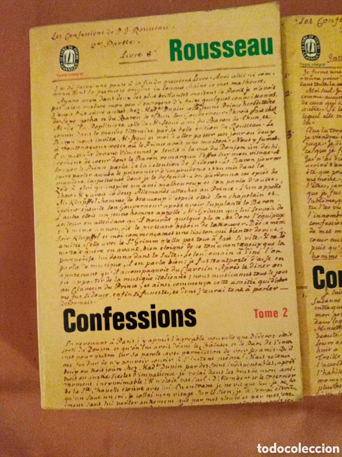 Libros de segunda mano: Confessions Rousseau 2 Tomes - Foto 2