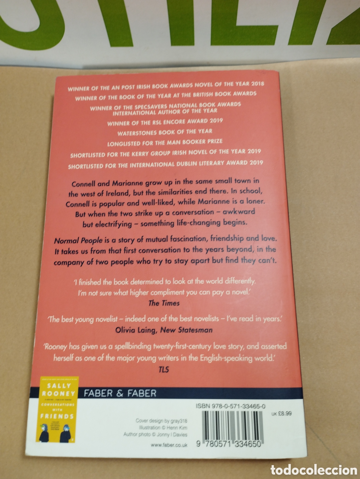 Libros de segunda mano: Sally Rooney. Normal People. - Foto 2