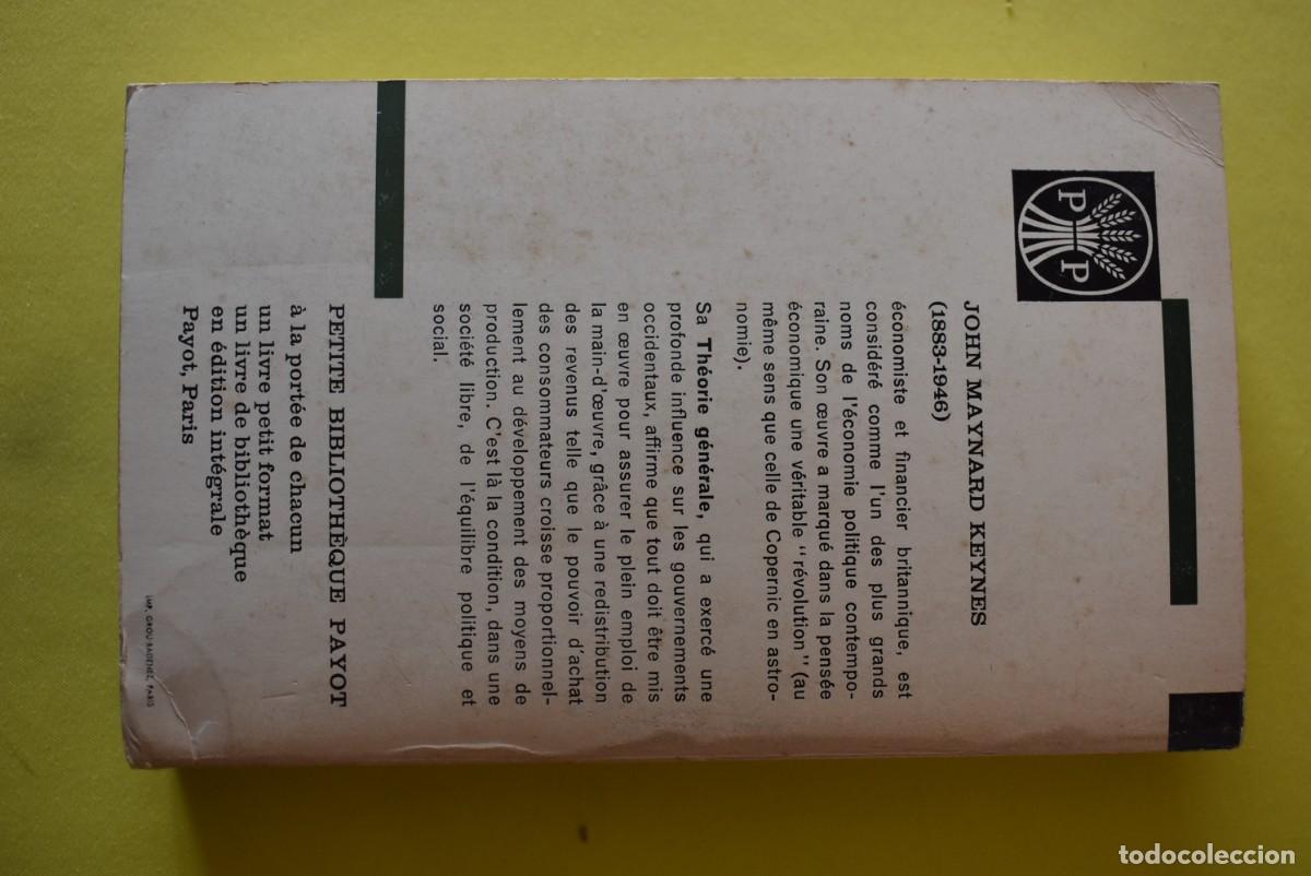 Libros de segunda mano: Libro en franc&eacute;s. Th&eacute;orie G&eacute;n&eacute;rale. J. M. Keynes - Foto 3