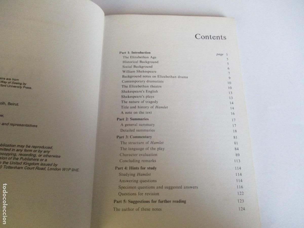 Libros de segunda mano: WILLIAM SHAKESPEARE Hamlet (york Notes) (ingl&eacute;s) W20938 - Foto 2